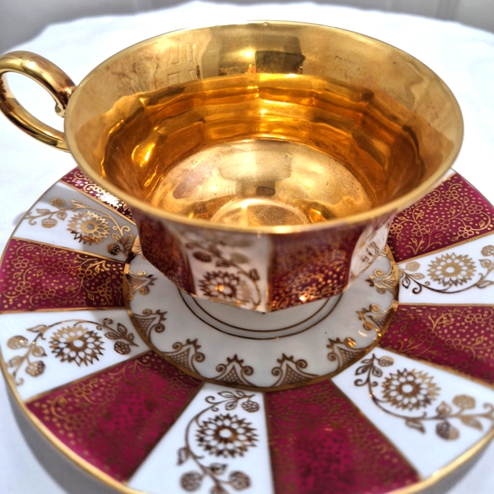 Rare Vintage Mid Century Germany Winterling Bavaria Cup&Saucer Royal Heideiberg
